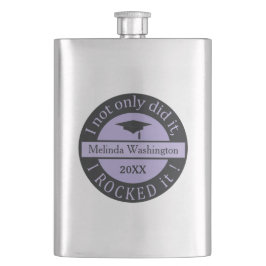 Abschluss individuelle Name und Jahresflasche Flachmann