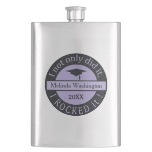 Abschluss individuelle Name und Jahresflasche Flachmann