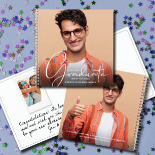 Abschluss Instant Foto Gast Notizbuch