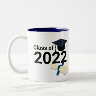 Abschluss Jahr elegant Klasse 2022 Zweifarbige Tasse
