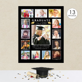 Abschluss K-12 Fotocollage Graduate Keepake Poster