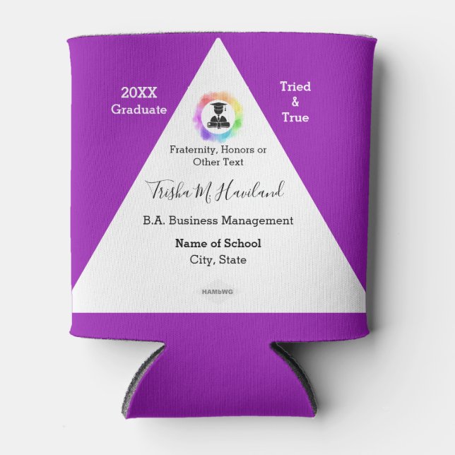 Abschluss kann Wasserfarben kühlen Aussehen HAMbyW Dosenkühler (Vorderseite)