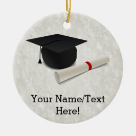 Abschluss-Kappen-Diplom kundengerecht Keramikornament