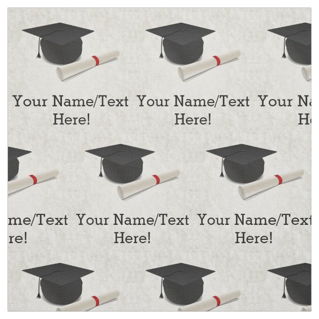 Abschluss-Kappen-Diplom kundengerecht Stoff (Muster)