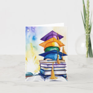 Abschluss-Karte, Absolvent, Glückwunsch Dankeskarte