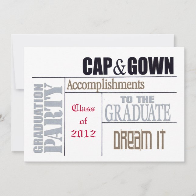 Abschluss-Karte Ankündigung (Vorderseite)