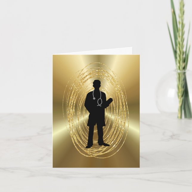 Abschluss-Karte der Medizinischen Schule für männl Karte (Vorderseite)