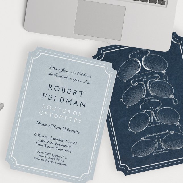 Abschluss-Karte des Augenarztes Einladung (Von Creator hochgeladen)