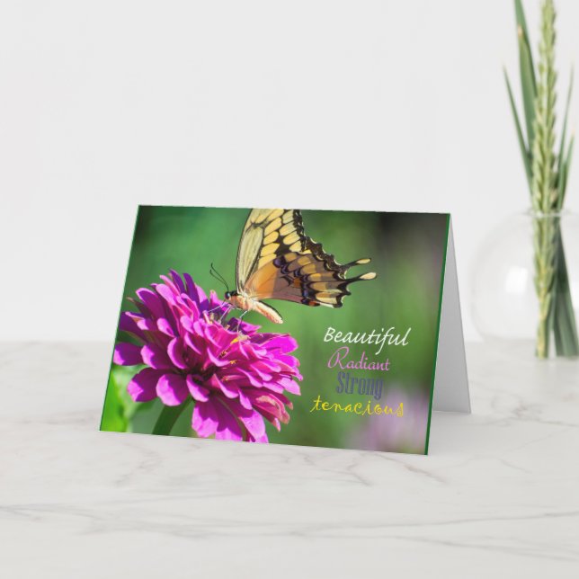 Abschluss-Karte für Mädchen / Frauen Karte (Vorderseite)