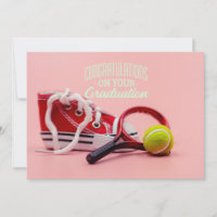 Abschluss-Karte für Tennisspieler