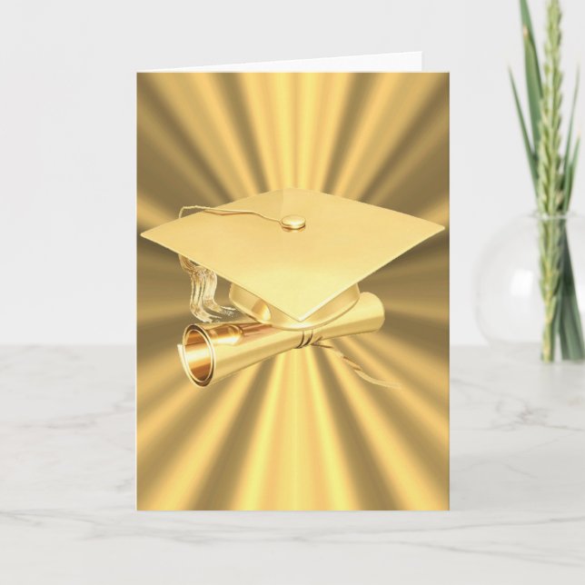 Abschluss Karte-Gold Karte (Vorderseite)