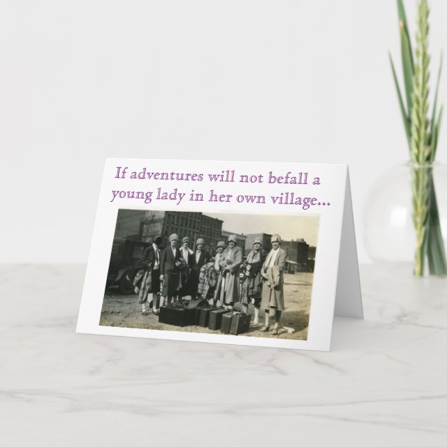 Abschluss-Karte Janes Austen Karte (Vorderseite)