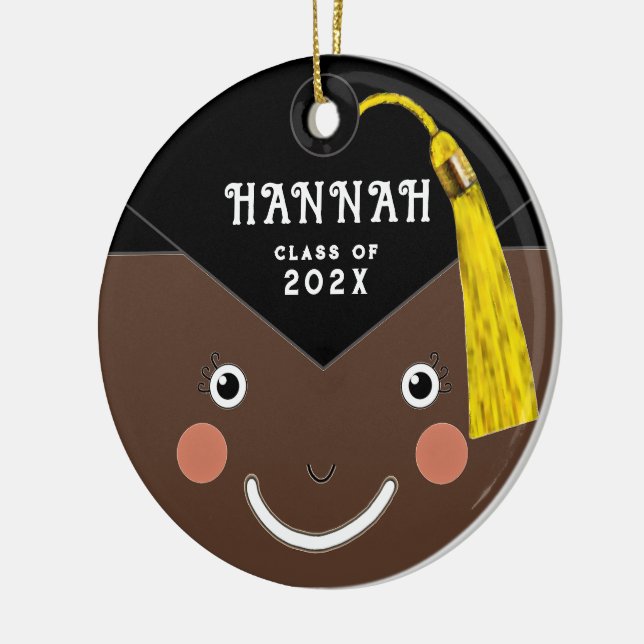 Abschluss Keepake-Geschenk Keramik Ornament (Links)