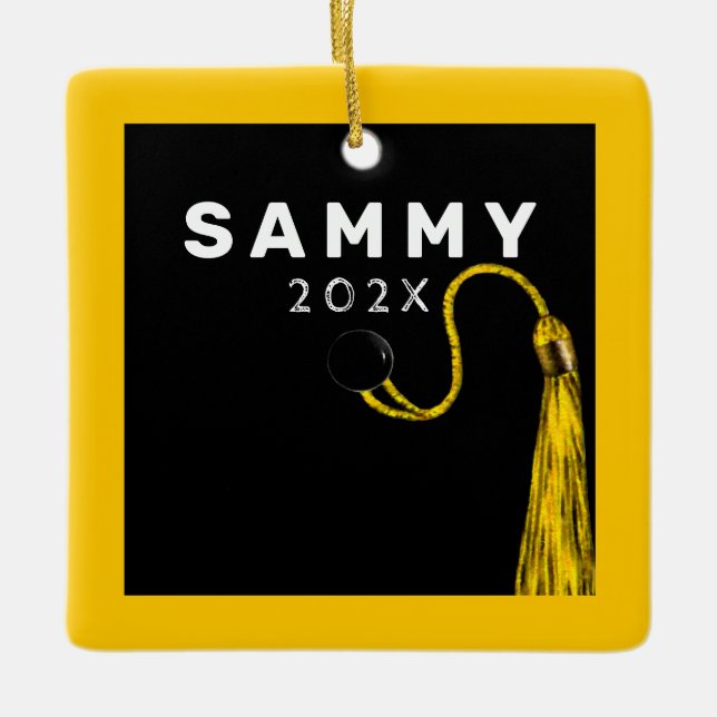 Abschluss Keepake-Geschenk Keramikornament (Vorderseite)