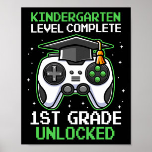 Abschluss Kindergarten 1. Klasse freigeschaltet Ga Poster