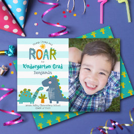 Abschluss Kindergarten Foto Dinosaurier Junge Nied Ankündigung