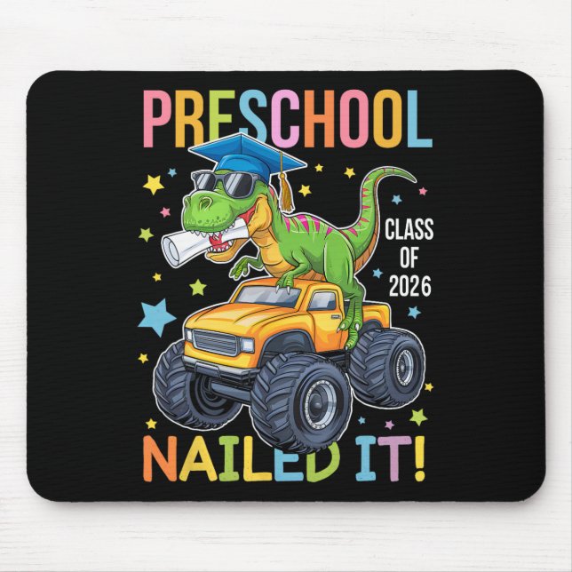Abschluss Kindergarten Klasse 2025 Absolvent Dinos Mousepad (Vorne)