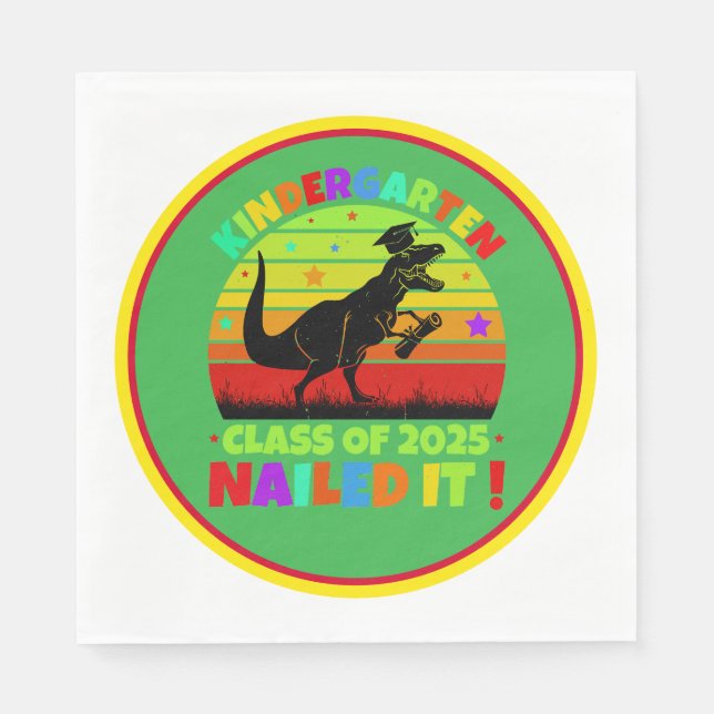 Abschluss Kindergarten Klasse 2025 Serviette (Vorderseite)