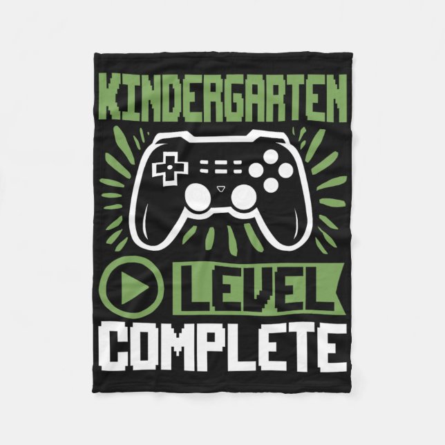 Abschluss Kindergarten Level Complete Gamer Cl 202 Fleecedecke (Vorderseite)