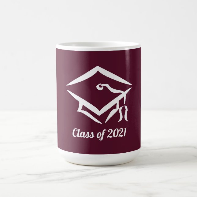 Abschluss-Klasse 2021 BGYWHT Kaffeetasse (Mittel)