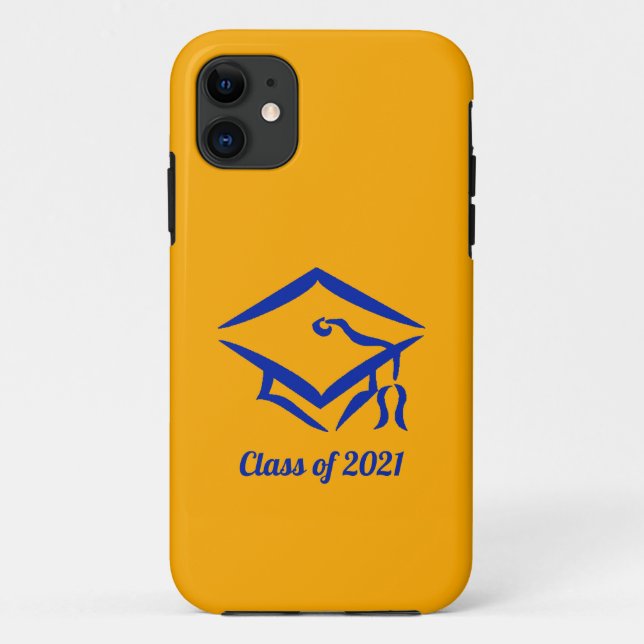 Abschluss-Klasse 2021 GLDBLU Case-Mate iPhone Hülle (Rückseite)