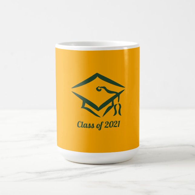 Abschluss-Klasse 2021 GLDGRN Kaffeetasse (Mittel)