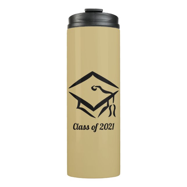 Abschluss-Klasse 2021 GLMBLK Thermosbecher (Vorderseite)