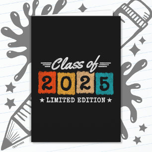 Abschluss-Klasse 2025 Hochschulabsolvent Senior 20 Karte