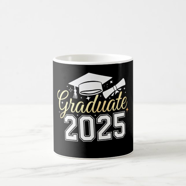 Abschluss-Klasse 2025 Kaffeetasse (Mittel)
