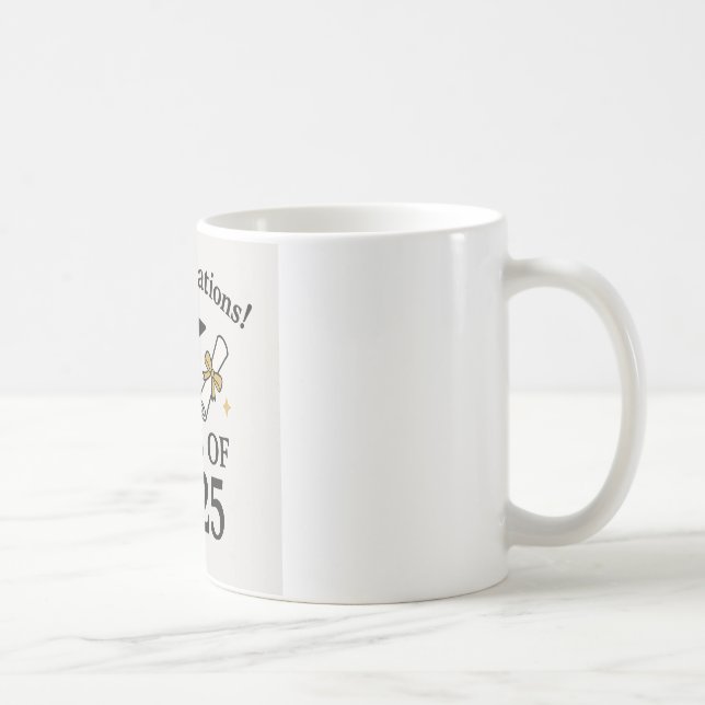 Abschluss-Klasse 2025 - Schulabschluss Kaffeetasse (Rechts)
