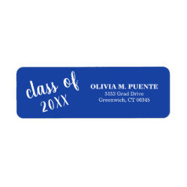 Abschluss-Klasse der blauen Rücksendeadresse