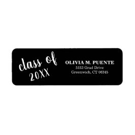 Abschluss-Klasse der schwarzen Rücksendeadresse