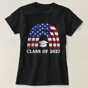 Abschluss-Klasse der US-amerikanischen Flagge "Rai T-Shirt