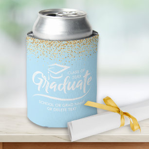 Abschluss-Klasse des 20XX Gold Glitzer Custom Dosenkühler