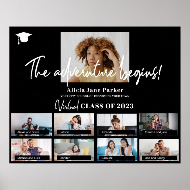 Abschluss-Klasse des benutzerdefinierten Fotos für Poster (Vorne)