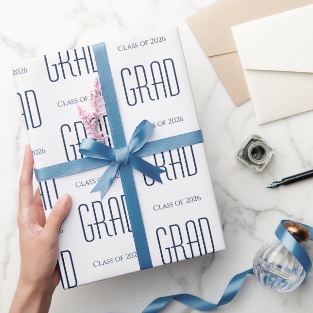 Abschluss-Klasse des Party 2025 Minimalistisch Geschenkpapier (Schenken)