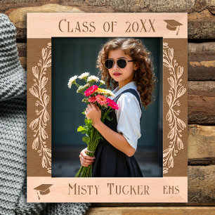 Abschluss-Klasse eines jeden Jahres Geätzte Rahmen