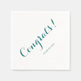 Abschluss "Klasse" Glückwunsch Grün Serviette