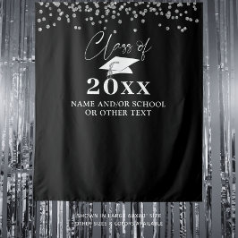 Abschluss-KLASSE - JAHRESKONFetti-Foto Hintergrund Wandteppich