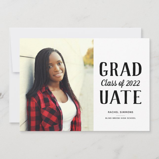 Abschluss-Klasse - Modern Ankündigung (Vorderseite)