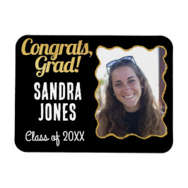 Abschluss Klasse Personalisiert Name Jahr Schwarze Magnet