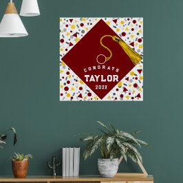 Abschluss-Klasse von 2025 Glückwünschen Poster