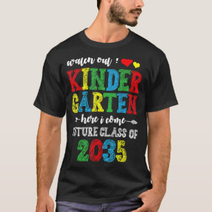 Abschluss-Klasse von 2035 Pass auf den Kindergarte T-Shirt