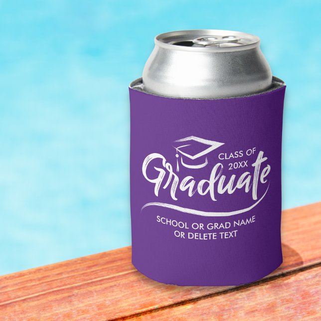 Abschluss-Klasse von 20XX Ihre Schulfarbe individu Dosenkühler (Von Creator hochgeladen)