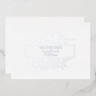 Abschluss kommt einmal in einer lebenslangen Einla Folieneinladung