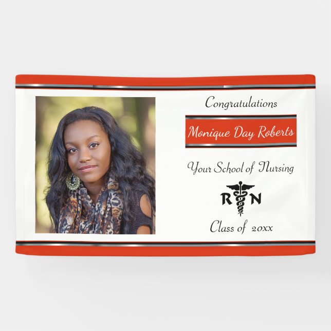 Abschluss, Krankenschule, Caduceus, Custom Banner (Horizontal)