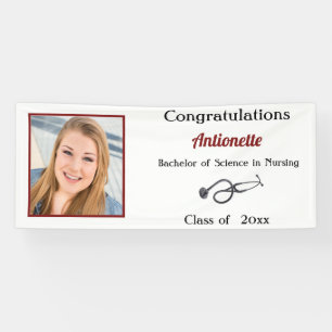 Abschluss, Krankenschwester, RN, Stethoscope Banner