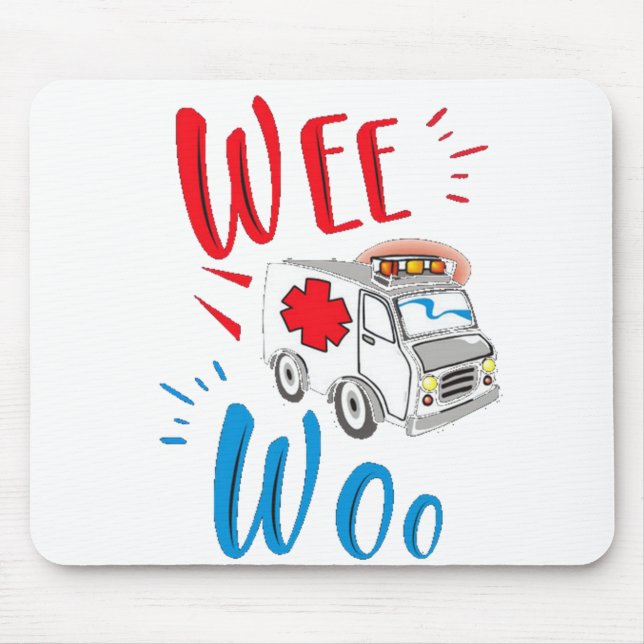 Abschluss, Krankenwagen, Patient Mousepad (Vorne)