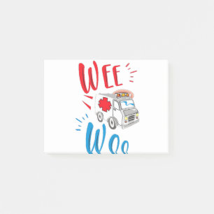 Abschluss, Krankenwagen, Patient Post-it Klebezettel