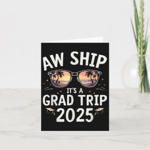 Abschluss Kreuzfahrtschiff Graduate T-Shirt Aw Sch Karte